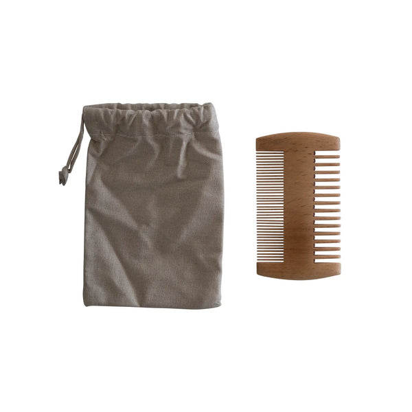 Bamboo Beard Comb Resist Age